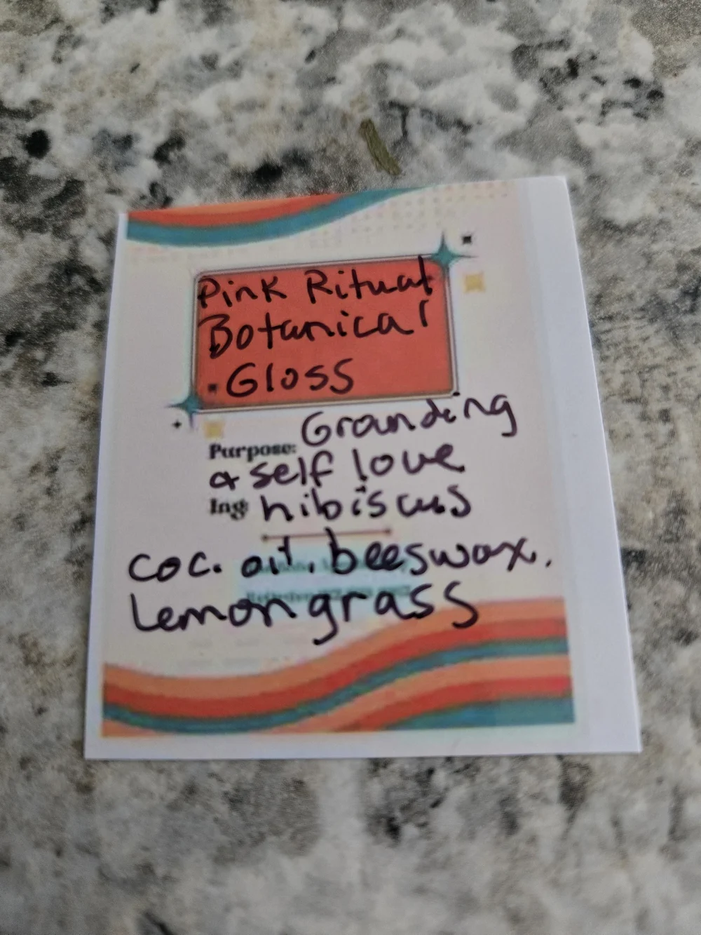 4/$15 Pink Ritual Botanical Lip Gloss -  20ml All Natural Makeup